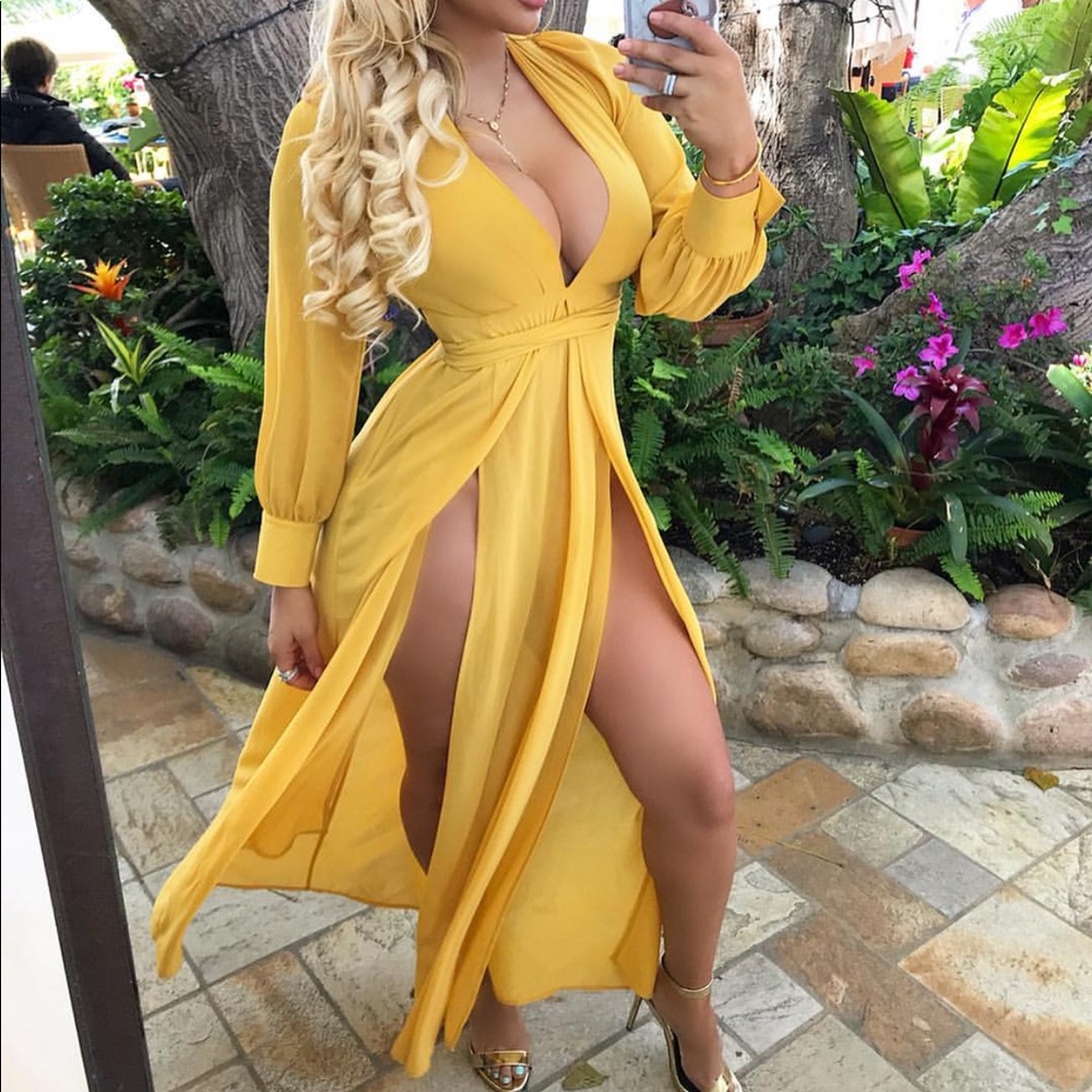 Long Maxi Double Split Dress